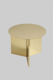 Slit Table Round Brass